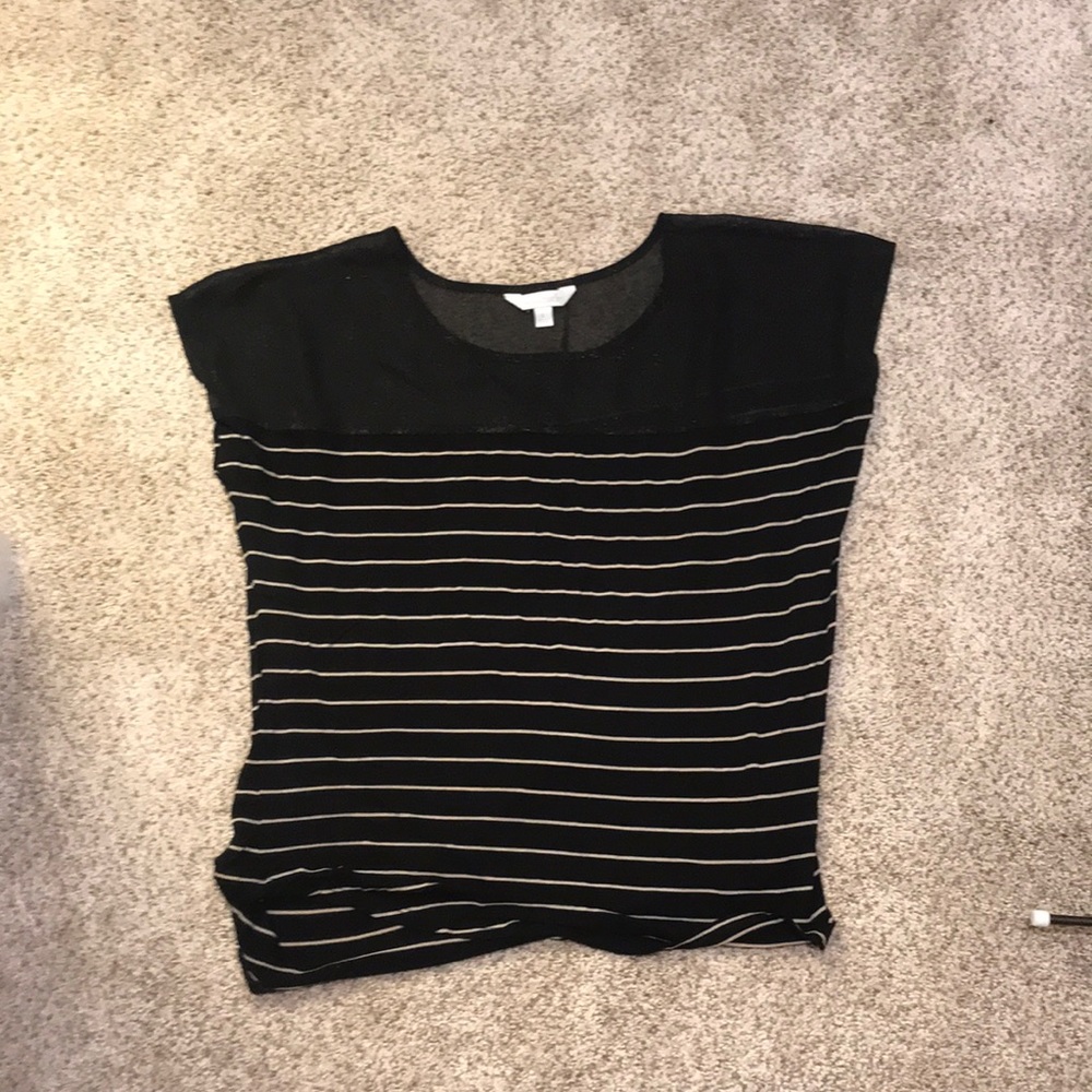 Charming Charles Black and gold top